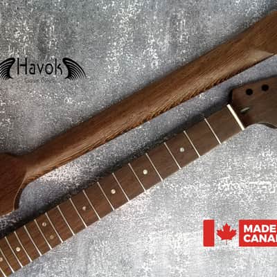 S Type Wenge Neck, S-Style ST Guitar, Medium Jumbo Stainless Jescar, 22 Stainless Steel Frets, Electric Guitar Neck Replacement Part, Guitar Build image 1