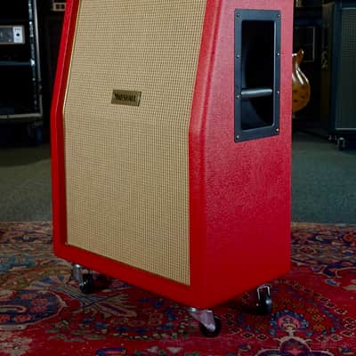 Marshall Studio Vintage SV212 140-Watt 2x12" Design Store Speaker Cabinet 2023 - Red & Basketweave image 4