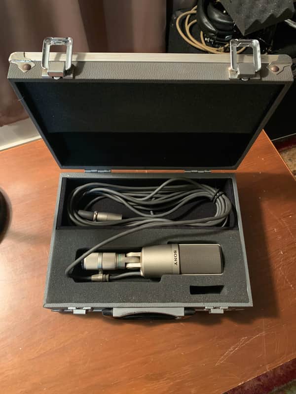 Vintage rare 1980s Sony ECM 56-P Cardioid Condenser Microphone