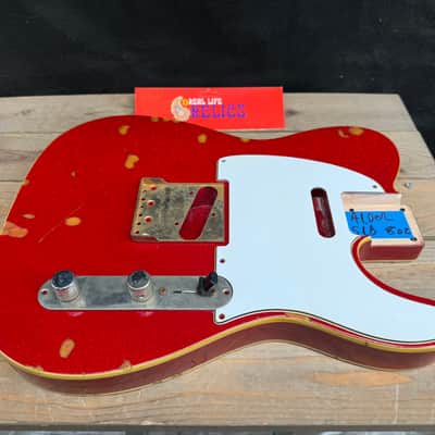 Real Life Relics 60’s Style Tele® Telecaster® Body Double Bound Aged Red Sparkle