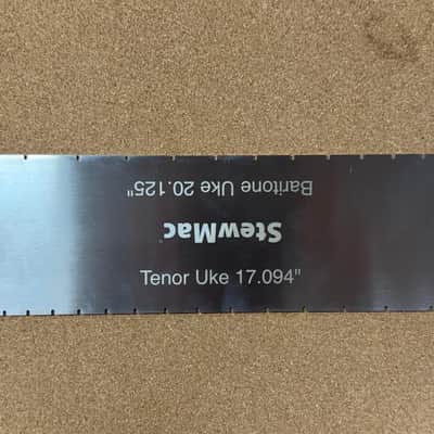 Stewmac Ukulele 17-3/32" tenor and 20-1/8" Baritone Scales Fretting Template image 2