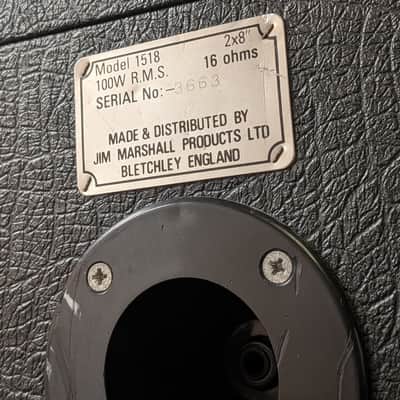 Marshall 1550 / 1518 Bass speaker cabinets 2x8 & 1x15 image 5
