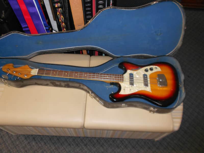 No Name, Teisco P-Bass copy 1960's - sunburst image 1