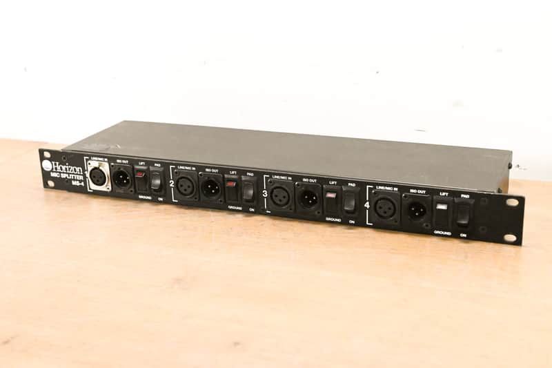 Horizon MS-4 4-Channel Rackmount Mic Splitter CG015UV image 1
