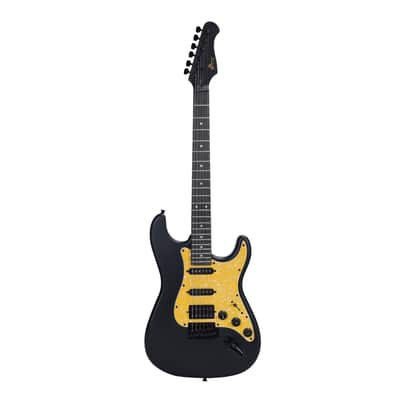 WINZZ EGS112H-BKM 39-inch ST Solid Poplar Wood Electric Guitar Kit HSS Pickup, Black Matte image 4