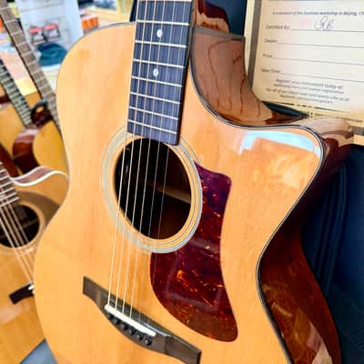 ✨MINT✨ 2024 Eastman AC122-1CE DLX Deluxe Electro Acoustic Guitar~ Natural + Bag image 3