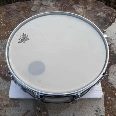 RARE Ludwig 10 LUG Vistalite Snare Drum White Opaque Acrylic 5x14 image 20