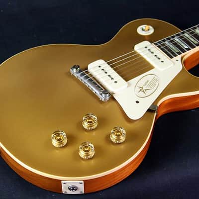 Gibson Custom 1954 Les Paul Standard Historic '54 Reissue Goldtop VOS Antique Gold image 3