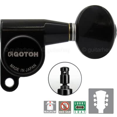 NEW Gotoh SG360-05 MG Magnum Locking L3+R3 OVAL Buttons Set 3x3 - BLACK
