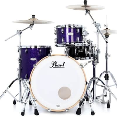 Pearl Music City Custom Masters Maple Gum 3-piece Shell Pack - Varsity Purple Sparkle image 2