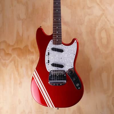 Fender MG-69 Mustang Electric Guitar in Candy Apple Red, Made in Japan (Used) image 3