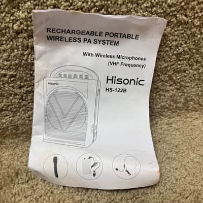 Hisonic HS-122B Wireless PA System w/ 3 Mics & Bag image 12