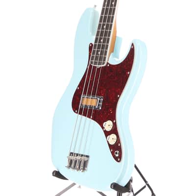 Fender Gold Foil Jazz Bass, Ebony Fingerboard, Sonic Blue, Stage Ready (I12) (85923) image 4