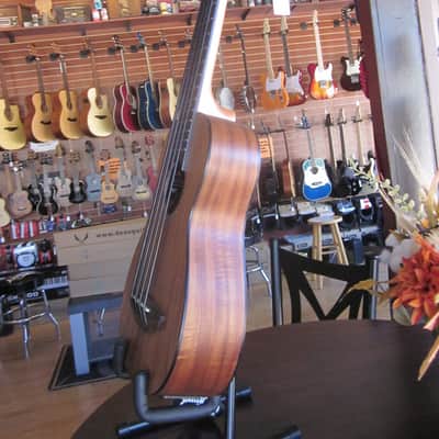 Luna Bari-Bass Koa Ukulele w/ Preamp and Gig Bag UKE BBASS KOA image 11