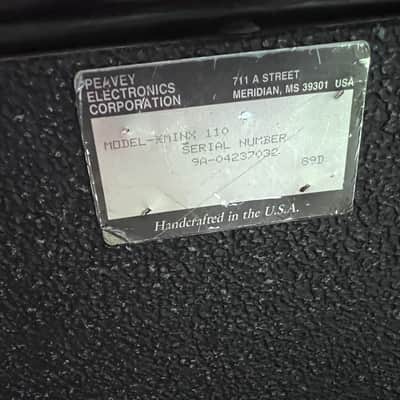 Peavey Minx 110 30 Watt Bass Guitar Combo Bass Amplification System Vintage USA image 9