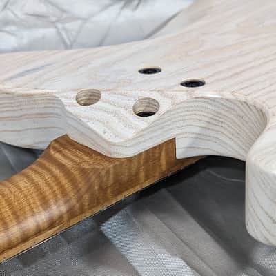 Kiesel Solo - 26.5" Baritone - Select White Wash - MASTERGRADE Flamed Maple Neck & Fretboard - 2022 image 20