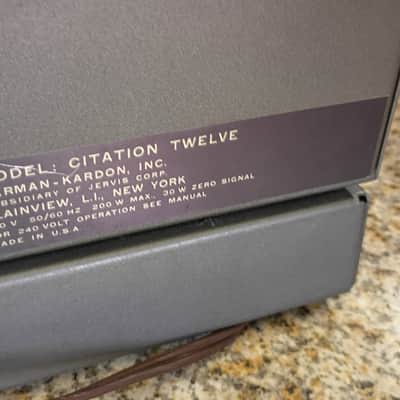 Harman Kardon Citation Twelve Dual Mono Block Power Amplifier - 1970s - Vintage image 8