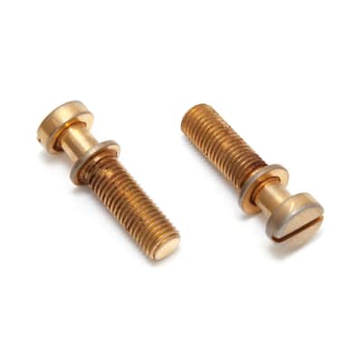 Faber TPST Steel 59 Gibson Style Tailpiece Studs/Posts (Aged/Relic Gold, Metric (mm))