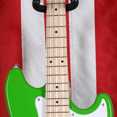 Squier Limited Edition Sonic Bronco Bass - Lime Green image 4