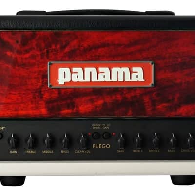 Panama Guitars Fuego X 15W All Tube Head (3 Channel w/ FX Loop) Bloodwood (Hot White-Graphite) image 1