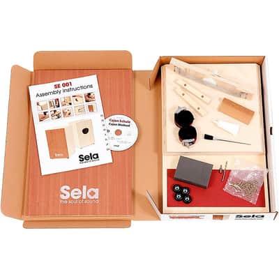Sela Quick Assembly Cajon Kit W/Snare - Natural image 5