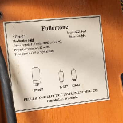 Fullertone 6G15-A1 Tube Reverb from Butch Vig image 7