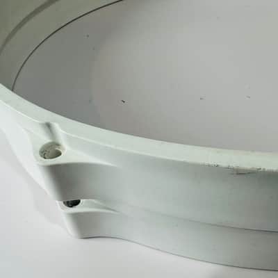 Pair of 18” White Nylon Bass Drum Hoop Kick Drum Rim 18 Inch image 2