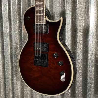 ESP LTD EC-1000 ET Evertune Dark Brown Sunburst Guitar & Case #0635 Used imagen 6