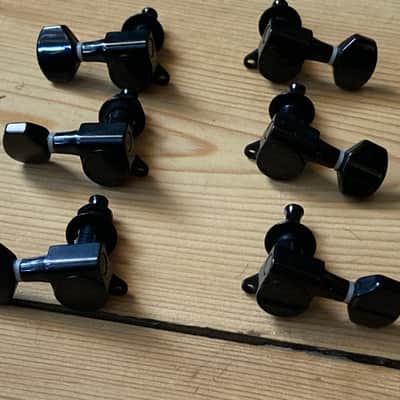 BC Rich 3 a Side Guitar Tuners Machine Heads 2000s Black image 1