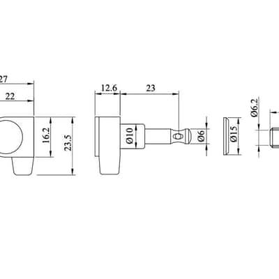 Guitar Anatomy Locking Tuners 1:20 Ratio Fine Tuning Machine Heads for Les Paul, SG and Acoustic Guitars – 3x3 - Chrome image 3