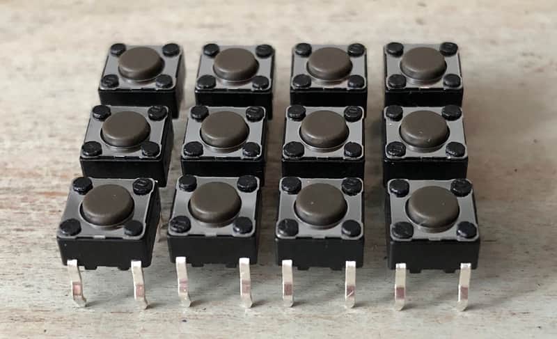 Line 6 Bass POD X3 Live Foot Switch Replacements - Set Of 12 - Bass POD X 3  Live Internal Switches image 1