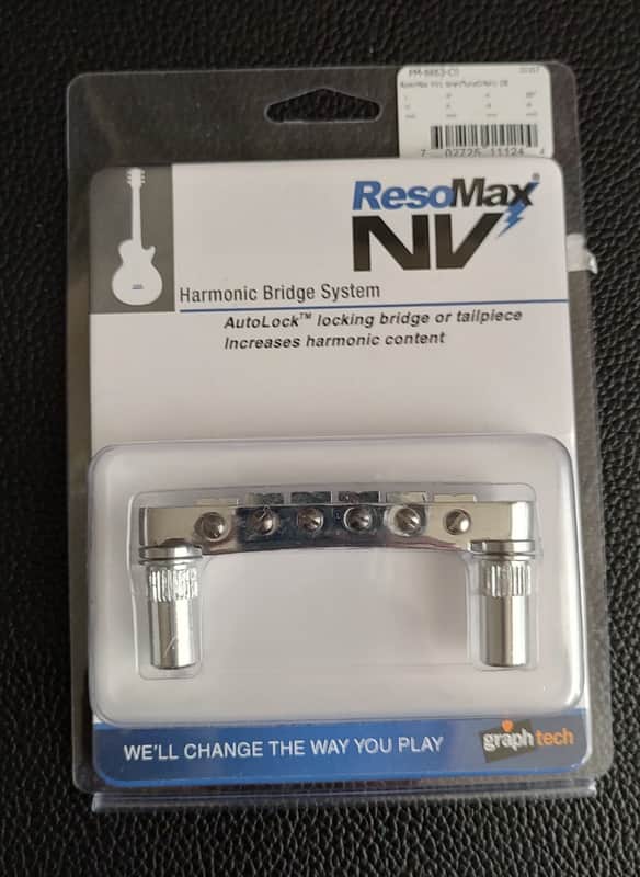 Graph Tech Resomax Tune-o-matic Bridge NV1 PM-8863 CO Chrome image 1