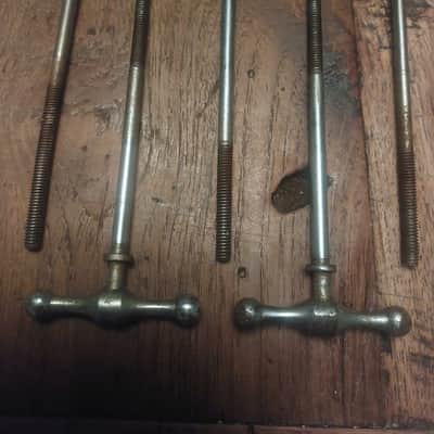 Slingerland Radio King T rods. 1940s - Nickel plated image 2
