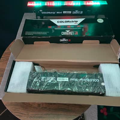 (2) Chauvet COLORstrip Mini DMX RGB LED Wash Light Bars  with remote control and (2) 10 ft DMX cables image 4
