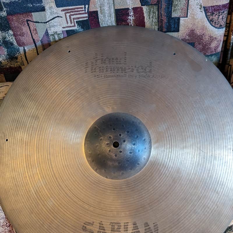 Sabian 21" HH Hand Hammered Raw Bell Dry Ride Cymbal 1996 - 2015 - Natural image 1