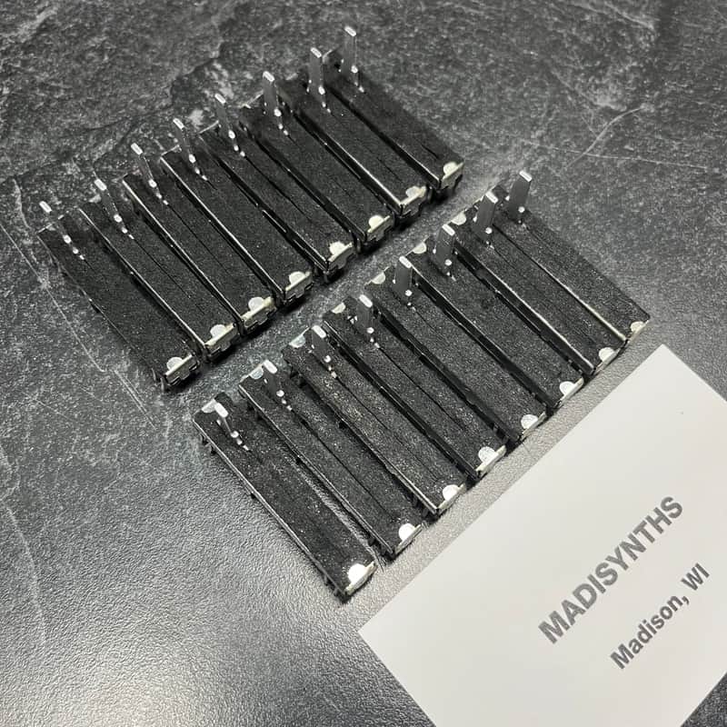 NEW Roland Set (of 16) SEALED Replacement 30mm 50K Sliders for Juno-106 Main Panel image 1