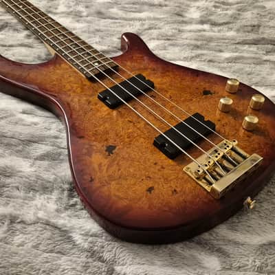 Dean Jeff Berlin Player Signature - Trans Brazilia Burst - 2010s - Dual Humbuckers - Active - 4-String Bass image 3
