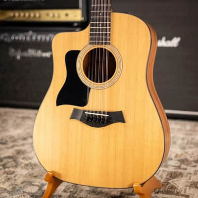 Taylor 150ce Left-Handed 12-String Dreadnought Acoustic/Electric Guitar - Natural with Gig Bag image 3