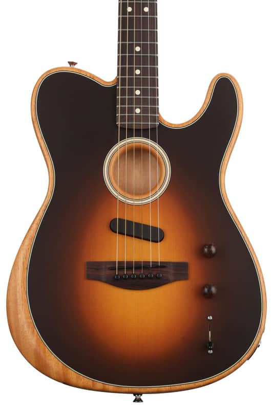 Fender Acoustasonic Player Telecaster Acoustic-electric Guitar - Shadow Burst with Rosewood Fingerboard image 1