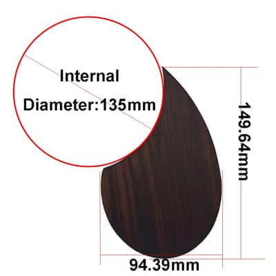 Rosewood Folk Acoustic Guitar Pickguard Scratch Plate image 4