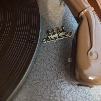 Vintage ELAC Miraphon 210 Turntable - Scandinavian Style / Mid-Century Teak image 4