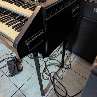 Hammond CV Organ Chop with Leslie 122 Speaker with Trek II TP-2B Percussion Unit - 1940s - 1950s - Ebony image 4