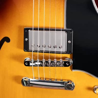Gibson ES-335 50s Electric Guitar - Vintage Tobacco Burst with Hardshell Case image 10