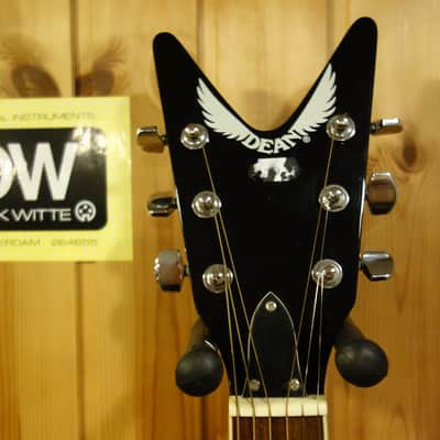 Dean VCO CBK Flying V acoustic guitar black image 2