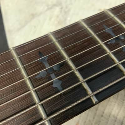 Schecter Demon-7 2022 Crimson Red Burst flame w gigbag image 3
