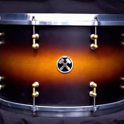Hammer Custom Drums 5 Piece 2024 Satin Tobacco Lacquer image 7
