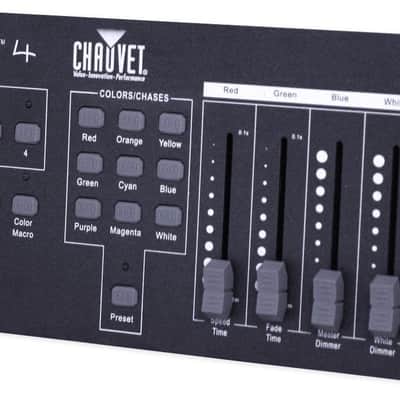 Chauvet Obey 4 Compact DMX-512 LED Wash Light Controller w/3 or 4 Channel Mode image 1