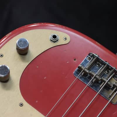 Fender Road Worn 50's Precision Bass Fiesta Red Seymour Duncan Pickups Electric Bass image 12