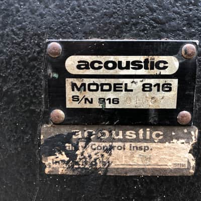 Acoustic Corp - 2 model 816 PA Speakers image 4