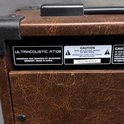 2009 Behringer Ultracoustic AT108 Guitar Amp Combo image 11
